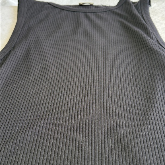Wilfred Black Ribbed Crop Tank Top Size S - Picture 4 of 4